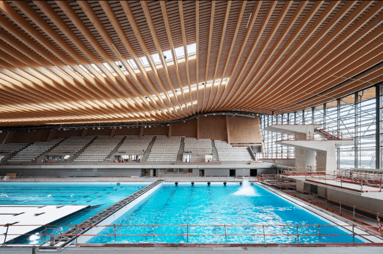 Holz steht als Baumaterial für die Neubauten der Pariser Olympischen Spiele 2024 im Vordergrund. Bildquelle: IOC – Olympic Games Production Unit